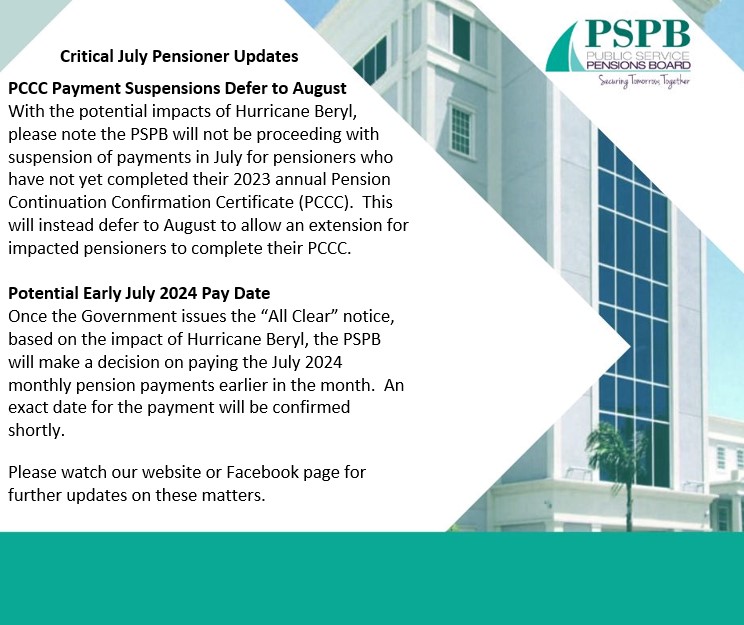 Critical July Pensioner Updates