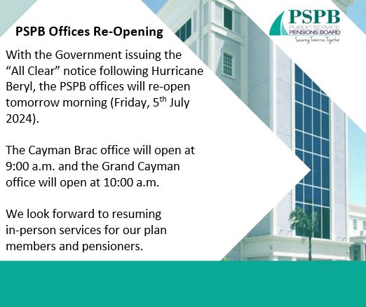 PSPB Offices Re-Open